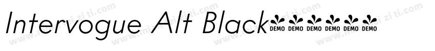 Intervogue Alt Black字体转换